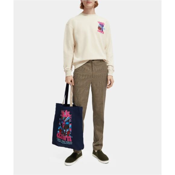 Scotch & Soda Men's Taupe Check Slim Tapered Fit Chino Pants Size 30/32 - Picture 12 of 12